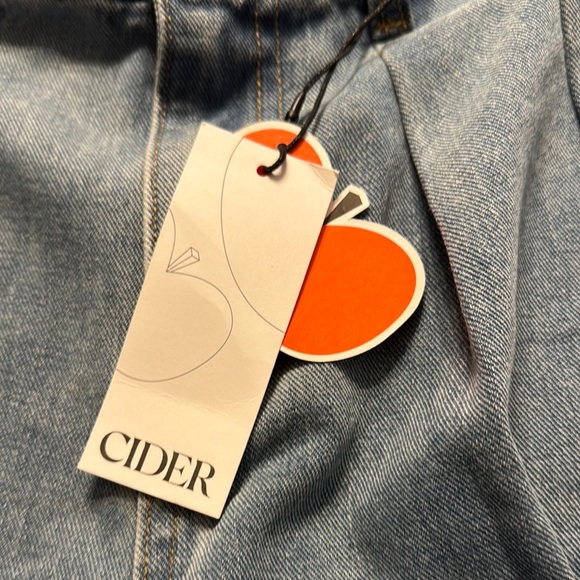 Cider Blue Flare Wide Leg Jeans - Picture 3 of 6